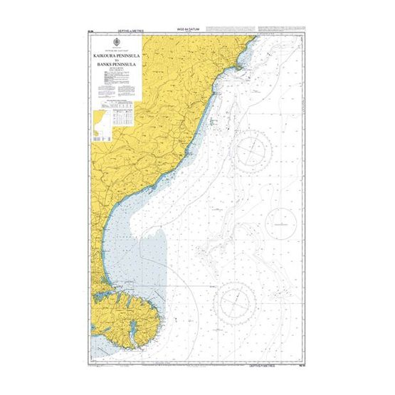 NZ63 Kaikoura Peninsula to Banks Peninsula Admiralty Chart