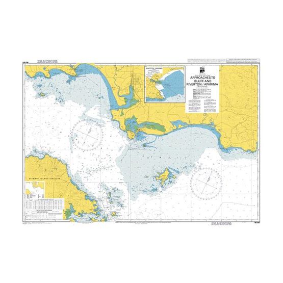NZ681 Approaches to Bluff and Riverton/Aparima Admiralty Chart