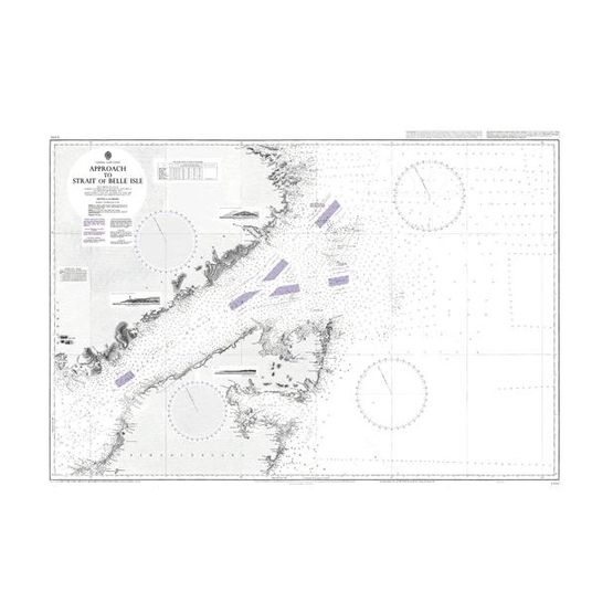 3335 Approach to Strait of Belle Isle Admiralty Chart