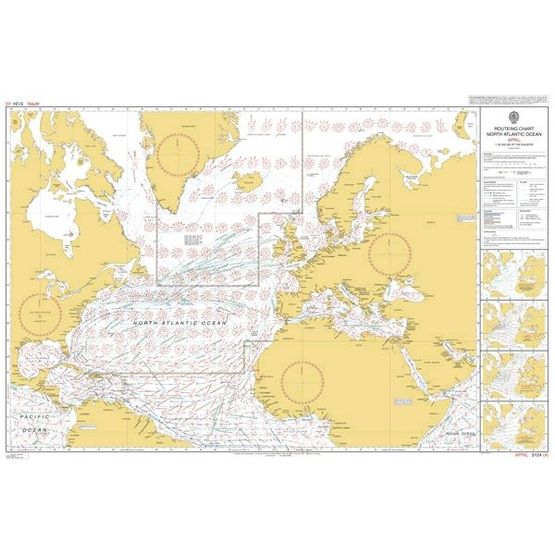 5124 (4) April - North Atlantic Admiralty Chart