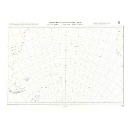 5096  South Atlantic and Southern Ocean Gnomonic Admiralty Chart