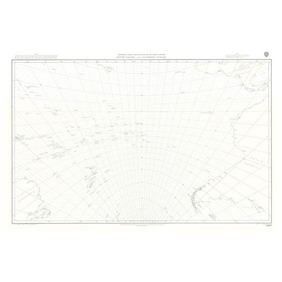 5098 South Pacific and Southern Oceans Admiralty Gnomonic Chart