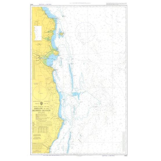 5042 Arklow to the Skerries Is. Instructional Admiralty Chart