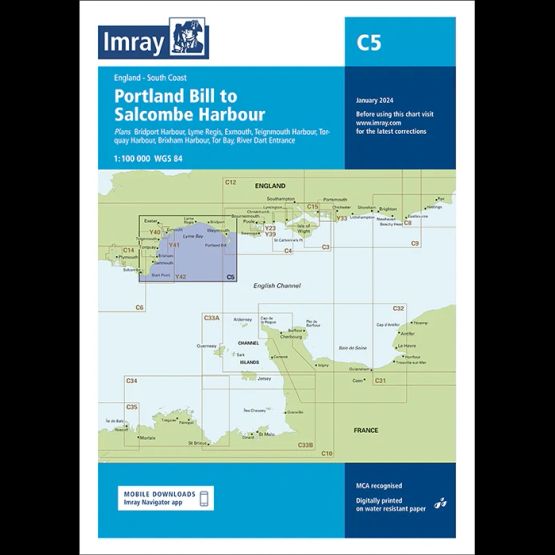 Imray Chart C5: Bill of Portland to Salcombe Harbour