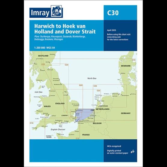 Imray Chart C30: Harwich to Hoek van Holland and Dover Strait