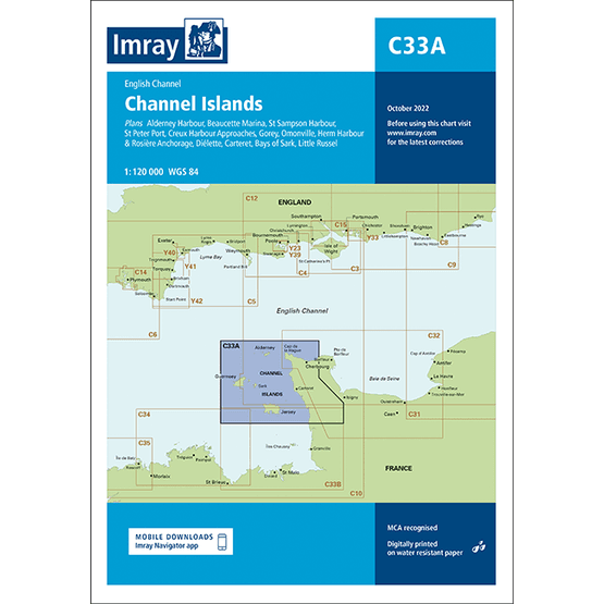 Imray Chart C33A: Channel Islands (North)
