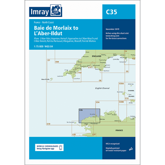 Imray Chart C35: Baie de Morlaix to L'Aber-Ildut