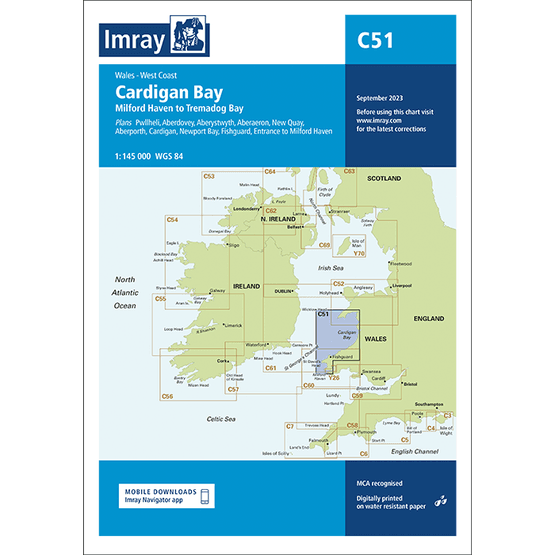 Imray Chart C51: Cardigan Bay