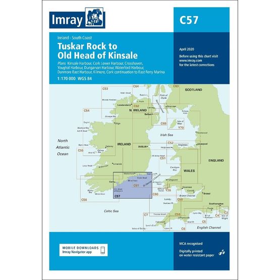 Imray Chart C57: Tuskar Rock to Old Head of Kinsale