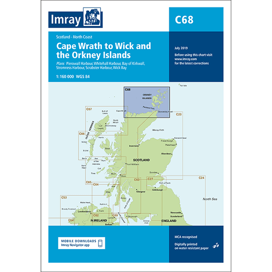 Imray Chart C68: Cape Wrath to Wick and the Orkney Islands