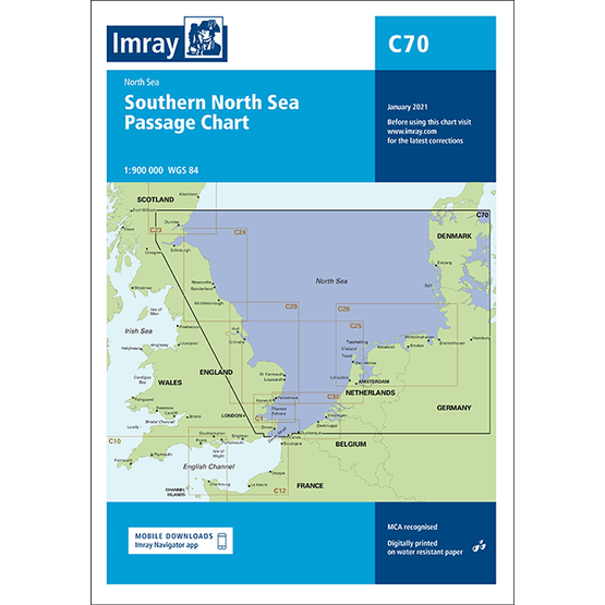 Imray Chart C70: Southern North Sea Passage Chart