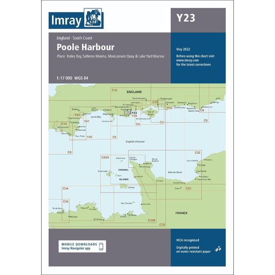 Imray Chart Y23: Poole Harbour