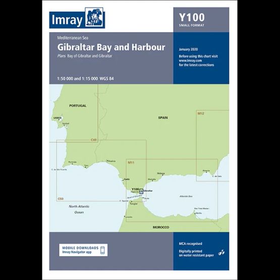 Imray Chart Y100: Gibraltar Bay and Harbour
