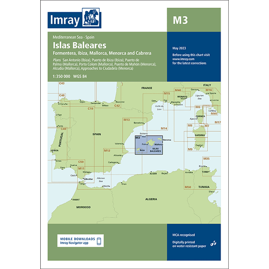 Imray Chart M3: Islas Baleares