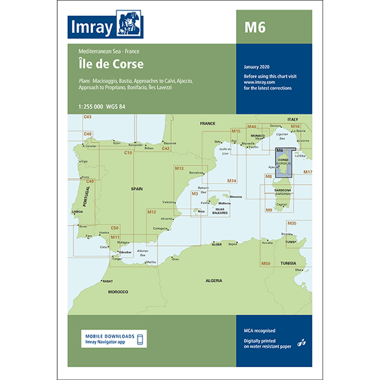 Imray Chart M6: Ile de Corse