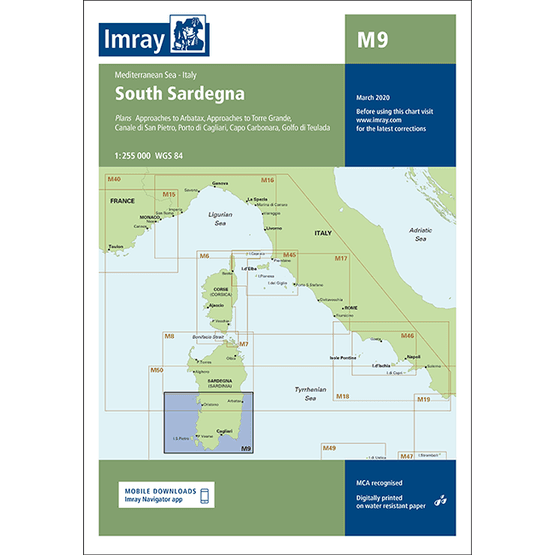Imray Chart M9: South Sardegna