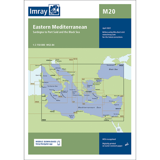 Imray Chart M20: Eastern Mediterranean