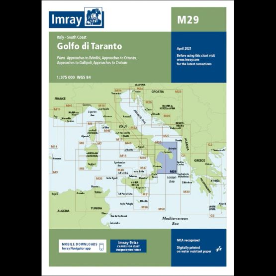 Imray Chart M29: Golfo di Taranto