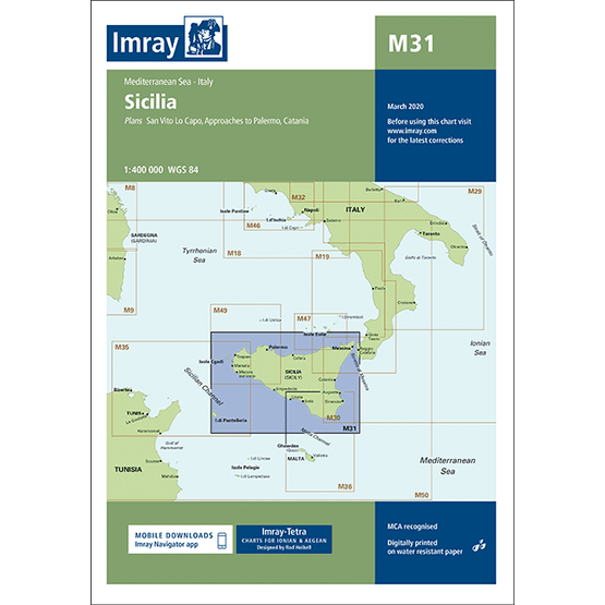 Imray Chart M31: Sicily