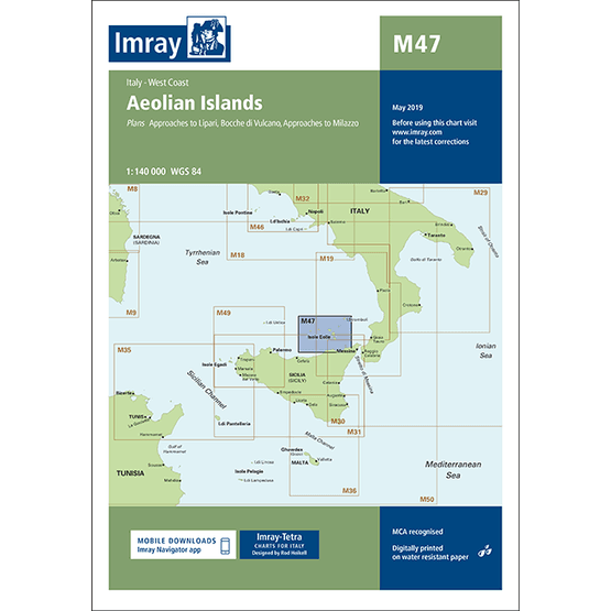 Imray Chart M47: Aeolian Islands