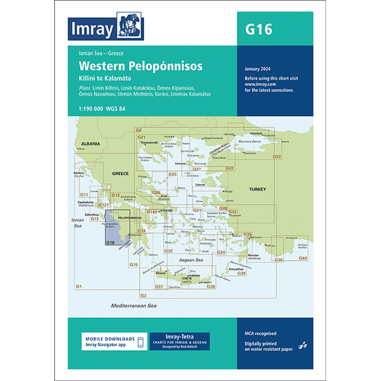 Imray Chart G16: Western Peloponnisos