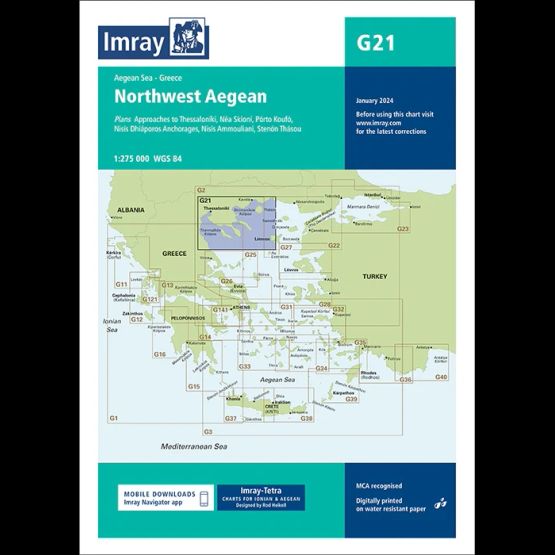 Imray Chart G21: Northwest Aegean Sea