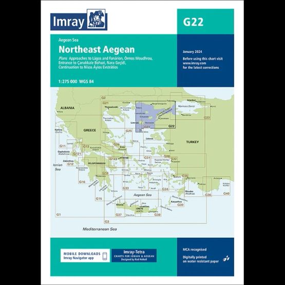 Imray Chart G22: Northeast Aegean Sea
