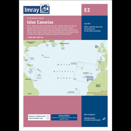Imray Chart E2: Islas Canarias