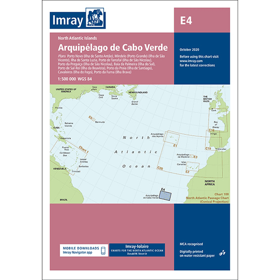 Imay Chart E4: Arquipelago de Cabo Verde
