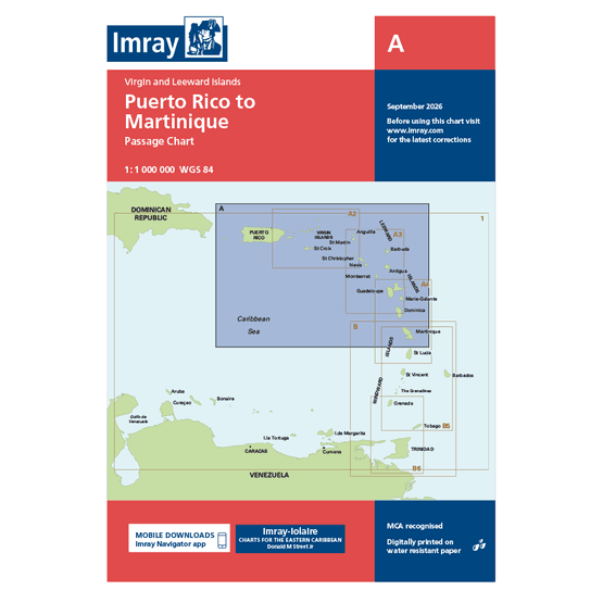 Imray Chart A: Puerto Rico to Martinique