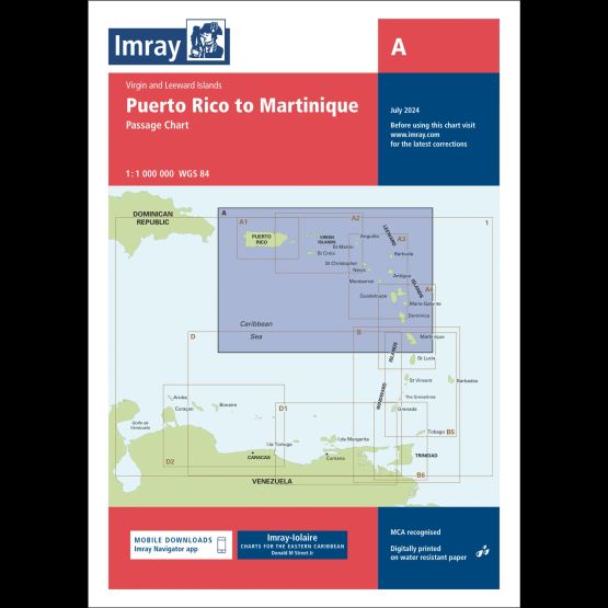 Imray Chart A: Puerto Rico to Martinique