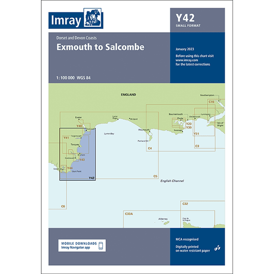 Imray Chart Y42: Exmouth to Salcombe