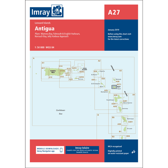 Imray Chart A27: Antigua