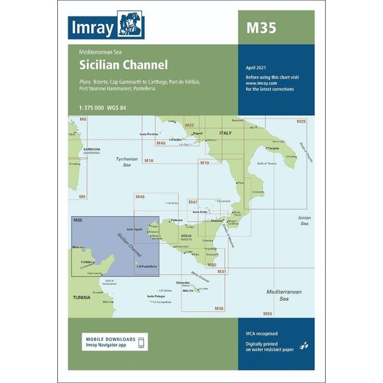 Imray Chart M35: Sicilian Channel