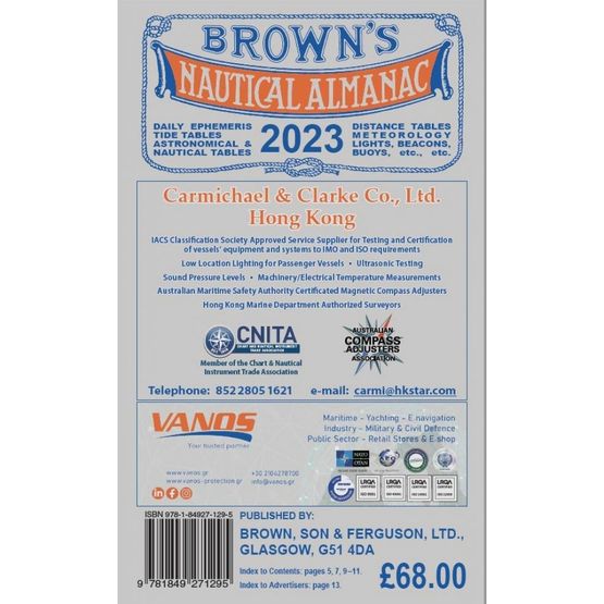 Brown's Nautical Almanac 2023