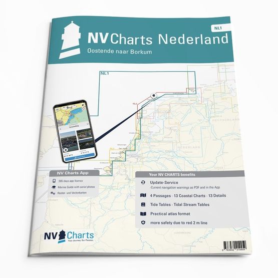 NV Charts Nederland NL1 - Oostende naar Borkum - 2025