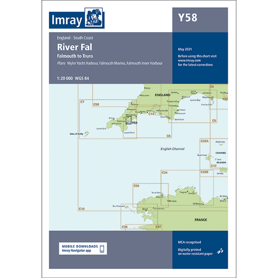 Imray Chart Y58: River Fal