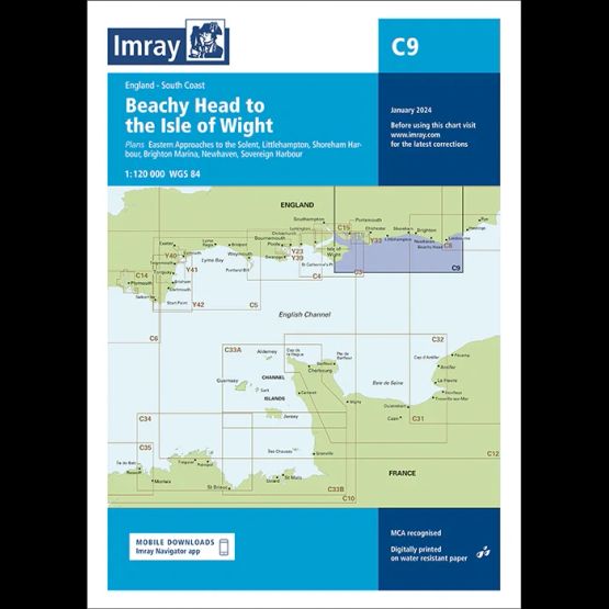 Imray Chart C9: Beachy Head to the Isle of Wight
