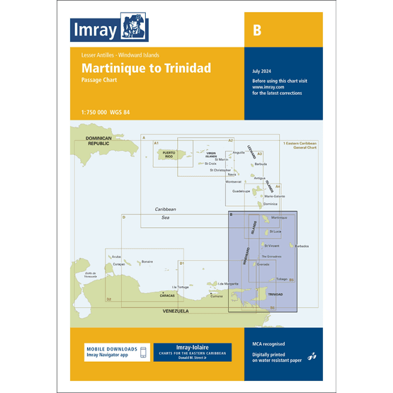 Imray Chart B: Martinique to Trinidad Passage Chart