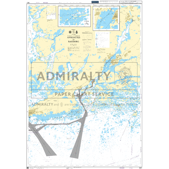 3821 International Chart Series, Baltic Sea - Gulf of Finland, Approaches to Raseborg Admiralty Chart