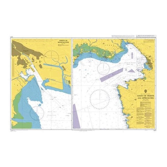 1461 Gulf of Trieste and Approaches Admiralty Chart