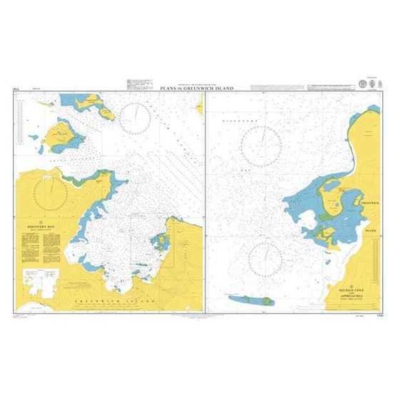 1741 Plans in Greenwich Island. A  Discovery Bay Admiralty Chart