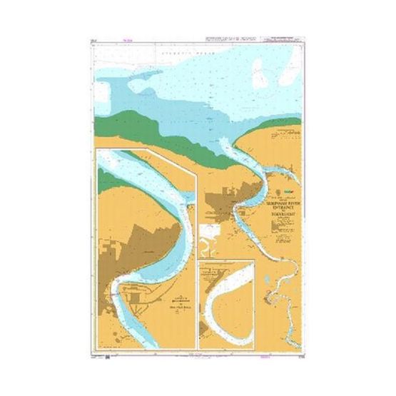2765 Suriname River Entrance to Toevlucht Admiralty Chart
