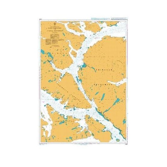 4262 Paso Tortuoso and Canal Jeronimo Admiralty Chart