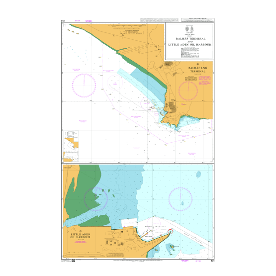 434 Balhaf Terminal and Little Aden Oil Harbour Admiralty Chart