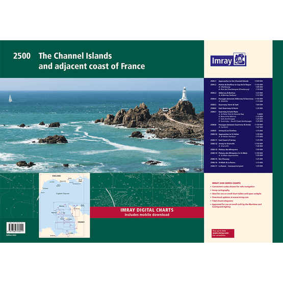Imray 2500 The Channel Islands and adjacent coast of France Chart Atlas