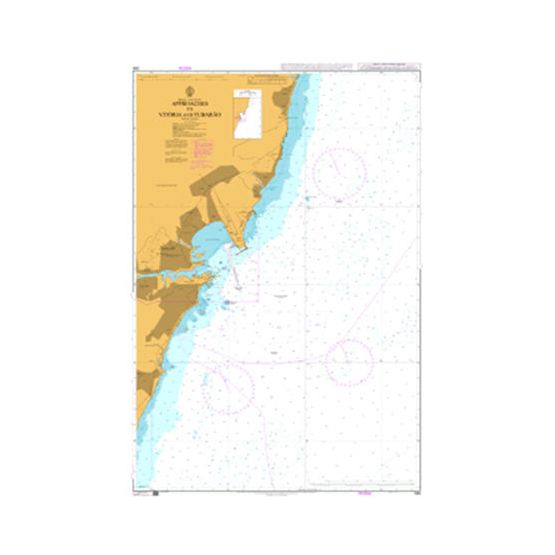 599 Approaches to Vitoria and Tubarao Admiralty Chart