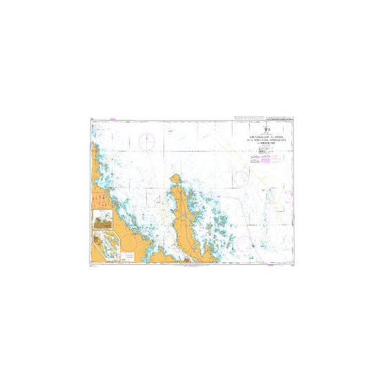 890 Grundkallen to Bjorn with Northern Approaches to Oregrund Admiralty Chart