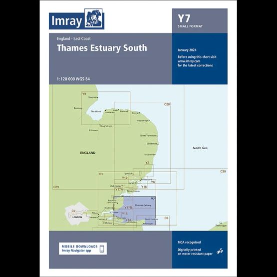Imray Chart Y7: Thames Estuary South