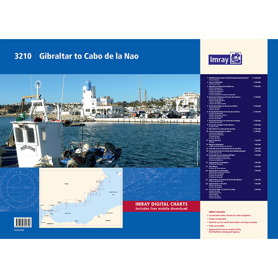 Imray 3210 Gibraltar to Cabo de la Nao Chart Atlas